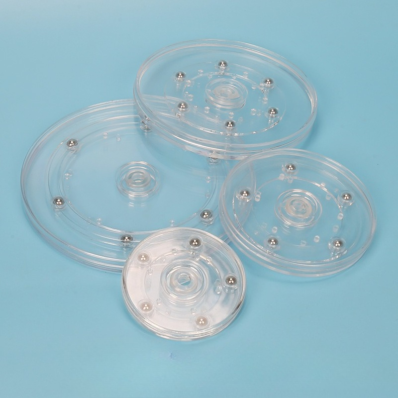 Furniture Hardware Display - Draaitafel Acryl 360-roterende displaystandaard Transparante ronde