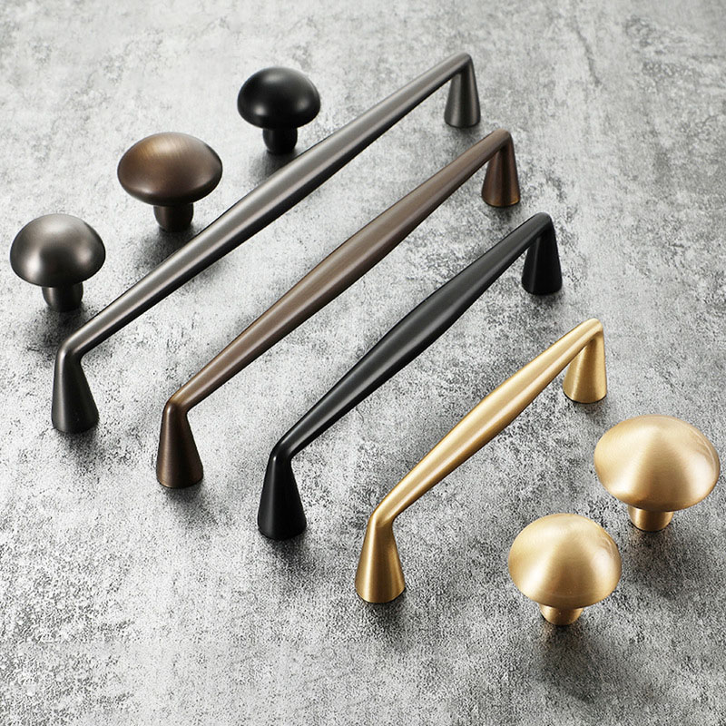 Furniture Hardware Drawer Pulls - Multi Size massief messing goud moderne