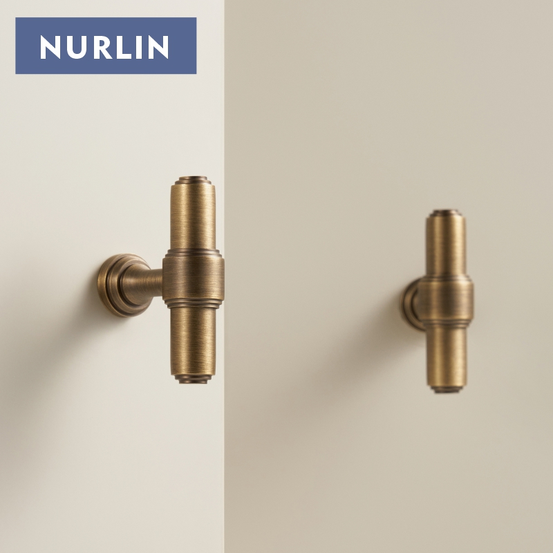 Furniture Hardware Pulls - Nurlin massief messing Franse retro antieke