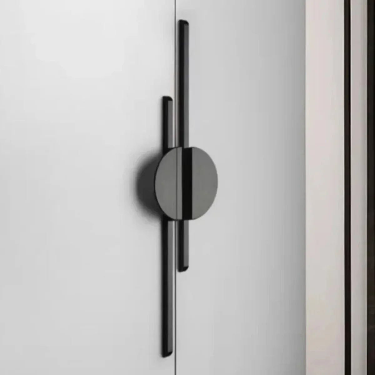 Furniture Hardware Drawer Pulls - Minimalistische stijl halvemaanvormige meubelgrepen Zwarte kastgrepen