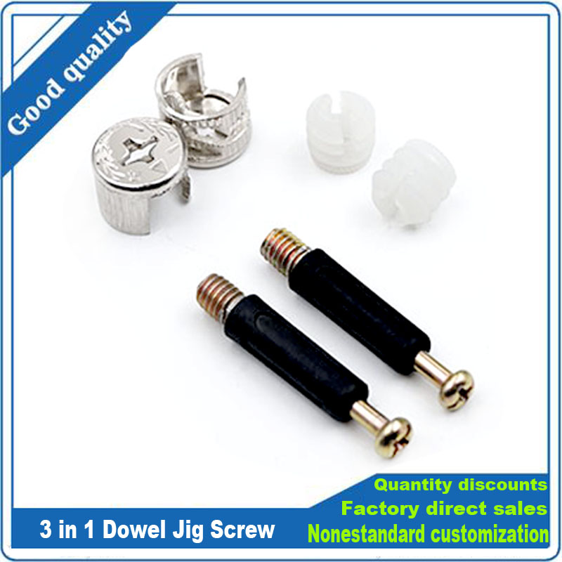 Furniture Hardware Jig - 3-in-1 deuveljig schroef meubelverbindingsset excentrische wielmoer