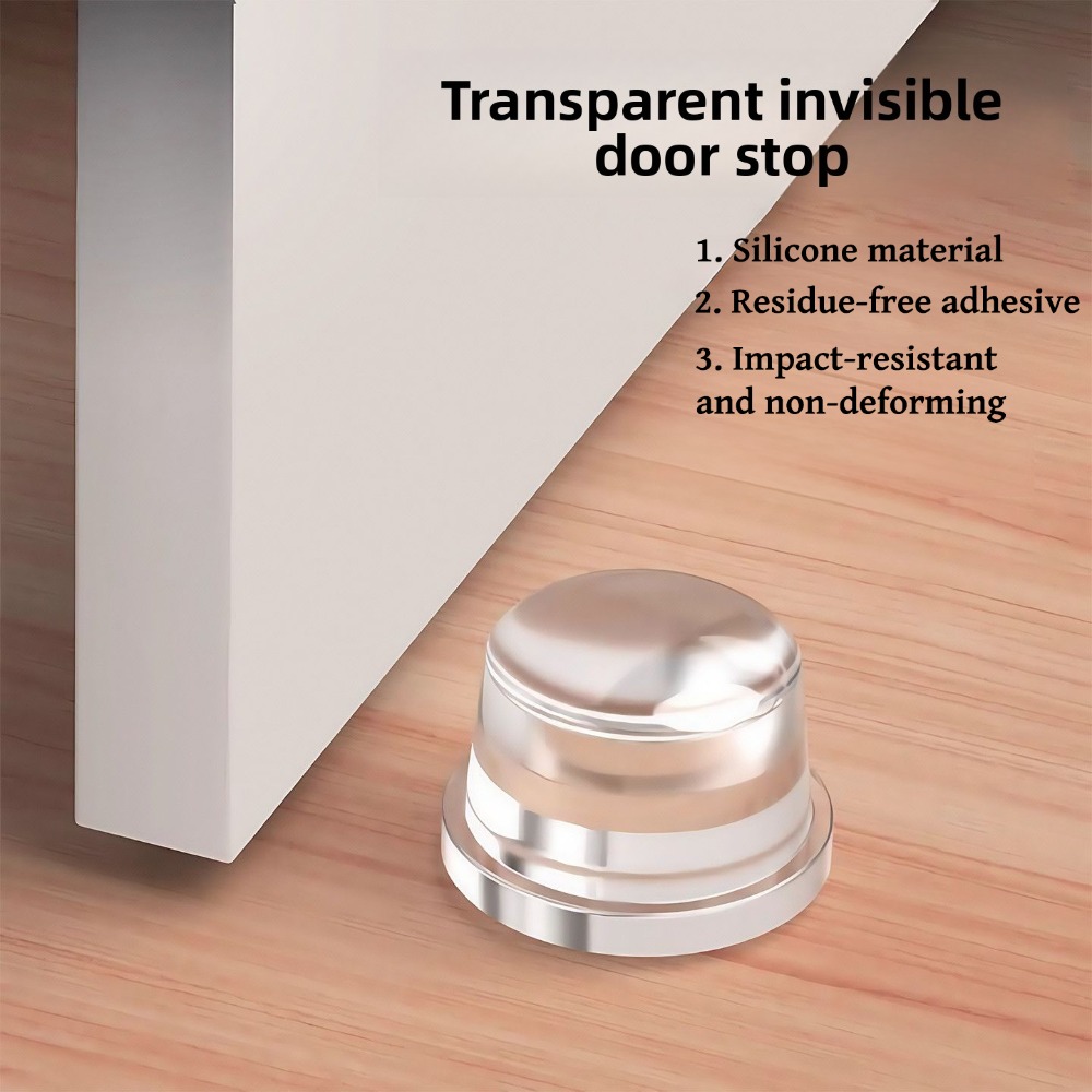 Furniture Hardware Factory - Siliconen deurstopper muurbeschermer slaapkamerdeurgreep bumper zelfklevend