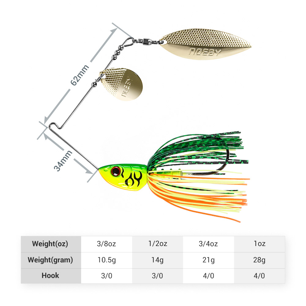 Noeby Spinnerbait 10.5g 14g 21 - Furniture Hardware Jig recensie en prijs
