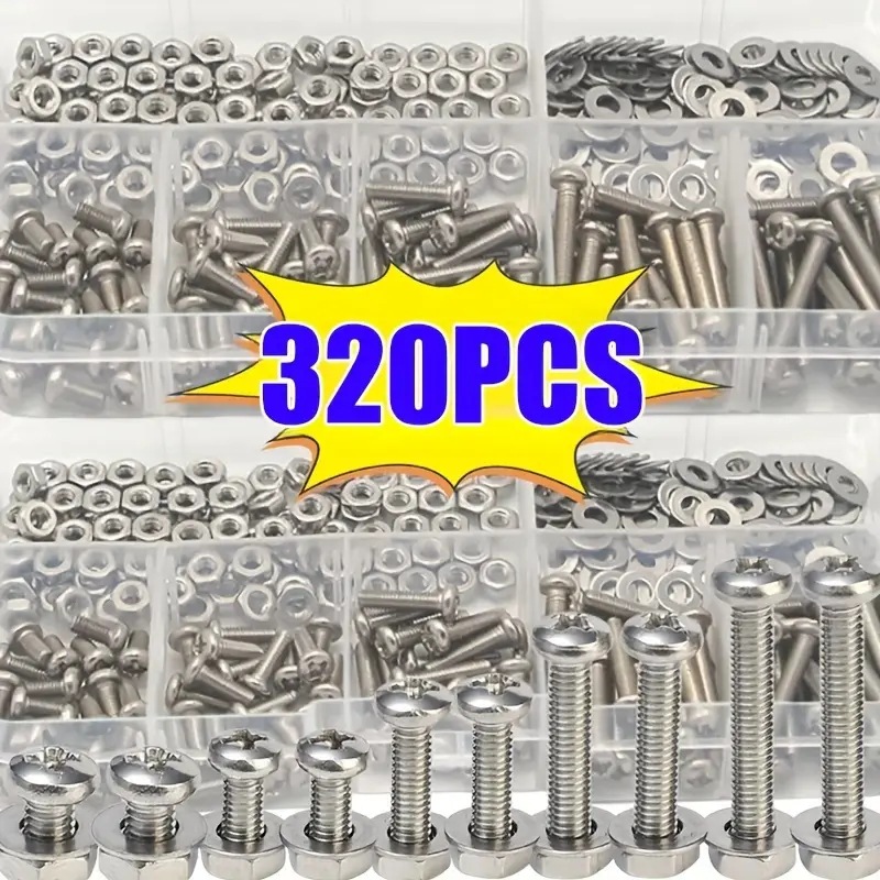 320 STKS Zeskantmoeren & Boute - Furniture Home Hardware recensie en prijs