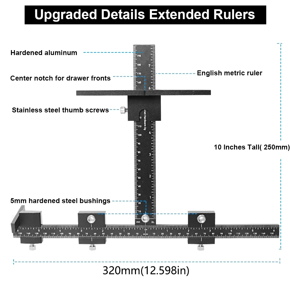 Cabinet Hardware Jig Verstelba - Furniture Hardware Pulls recensie en prijs