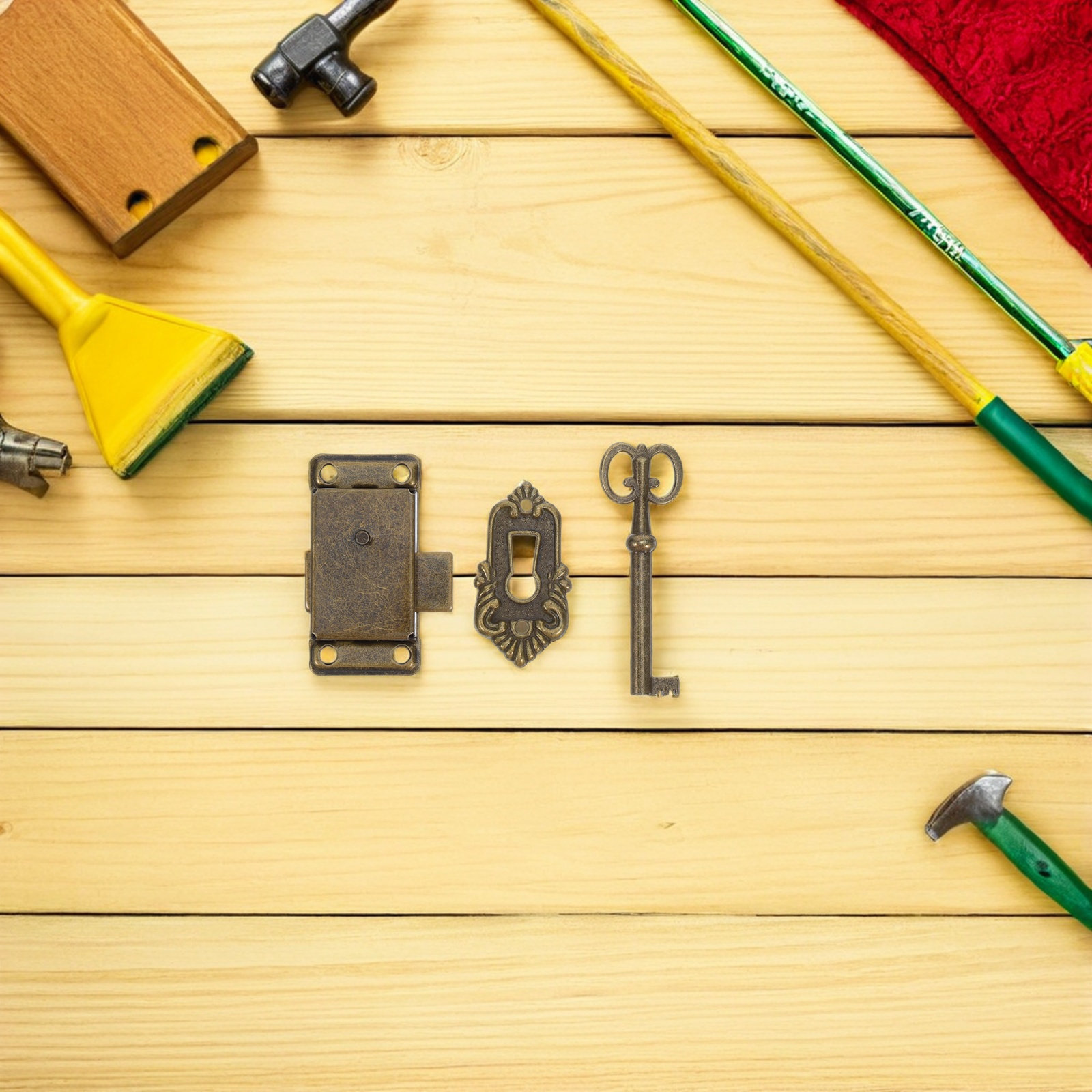 4 Sets Retro Kastslot IJzeren  - Vintage Furniture Hardware Replacement recensie en prijs