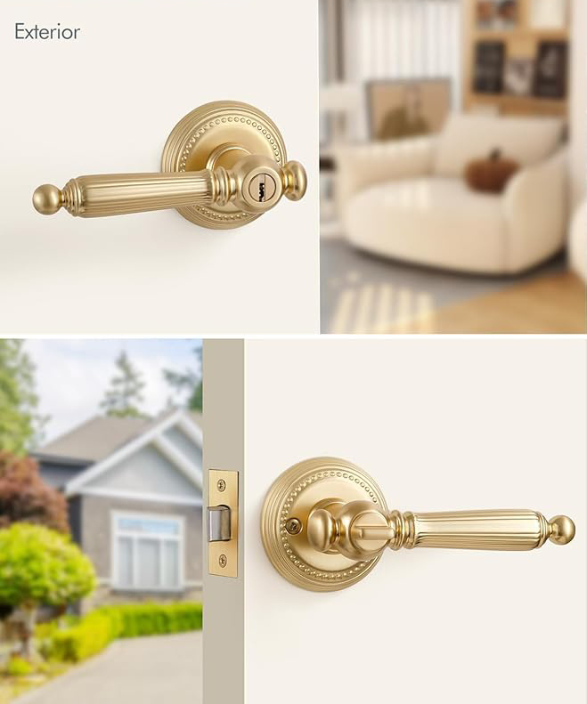 Gele antieke bronzen sleutel,  - Door Handle Bar recensie en prijs