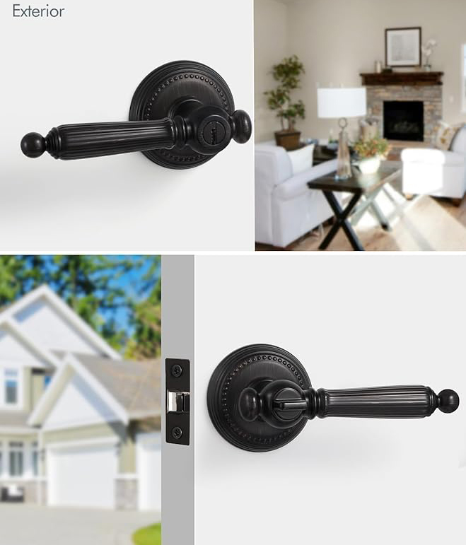 Gele antieke bronzen sleutel,  - Door Handle Bar recensie en prijs